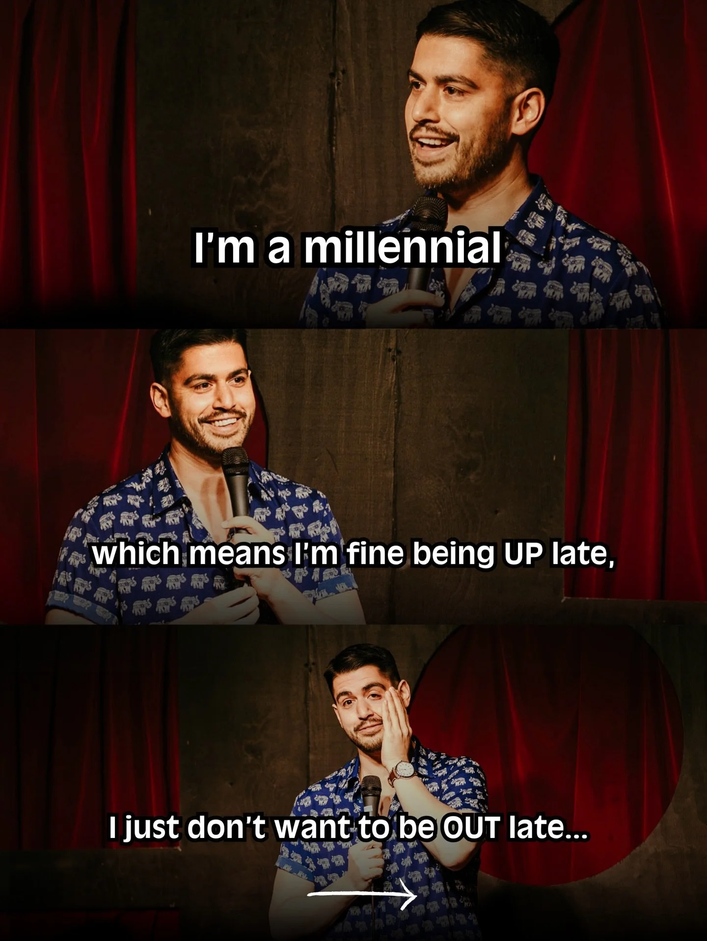 Pissing the night away (on my phone) 📱🛌

ON TOUR:
2/12: AUSTIN, TX
2/13-14: DALLAS, TX
2/15: HOUSTON, TX 3/14: GREAT BARRINGTON, MA*^
3/21: PROVO, UT*^ (Dry Bar Taping!)
3/26: NEW BRUNSWICK, NJ
4/21: CHICAGO, IL  4/25: CHANDLER, AZ
5/1: BOSTON, MA
