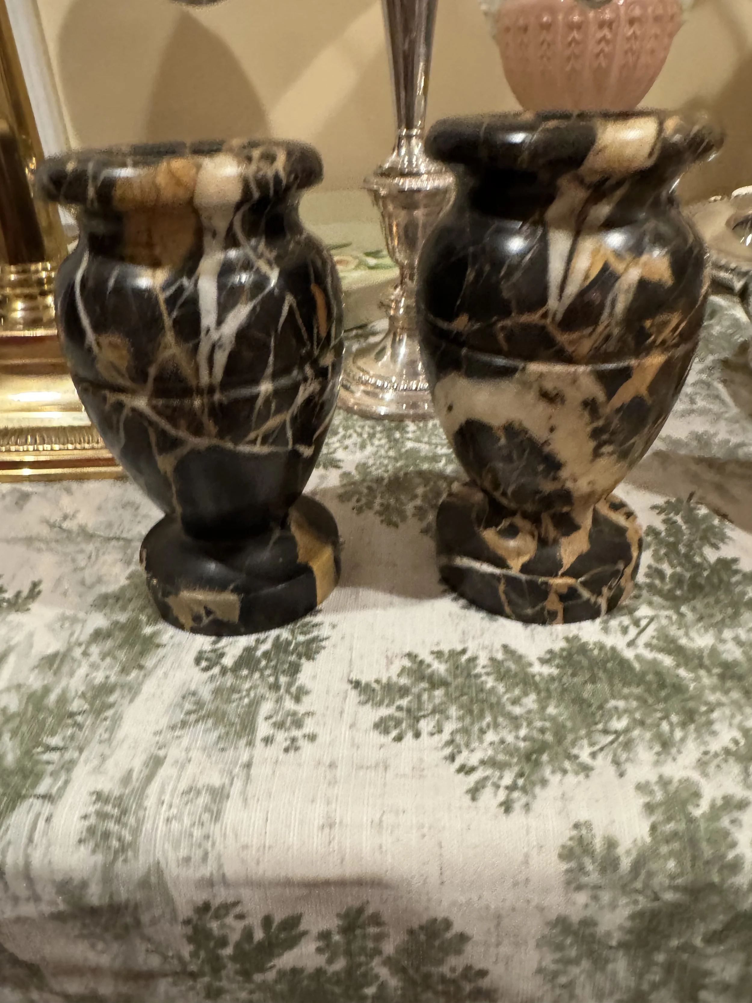 Neoclassical Marble Urns - Set of 2