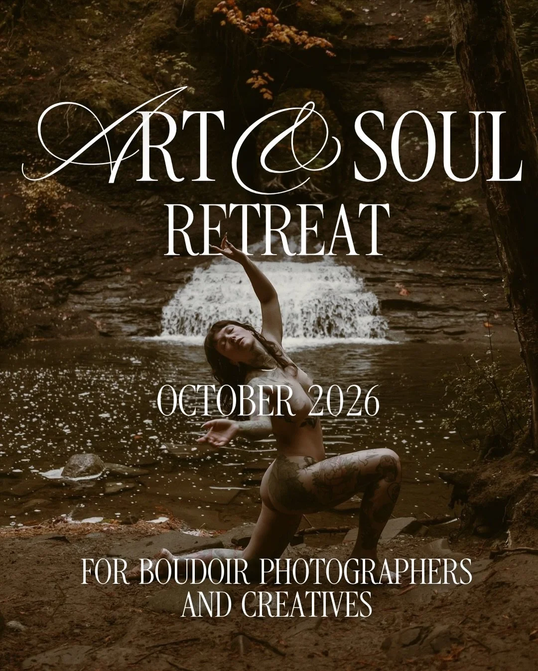 It&rsquo;s here. The 2026 edition of the Art &amp; Soul Retreat. 

✨ Aka the magical as f*ck retreat ✨

My love letter to boudoir photographers and creatives. A place for the healer to heal, and the artist to become the art. 

📣 this year it&rsquo;s