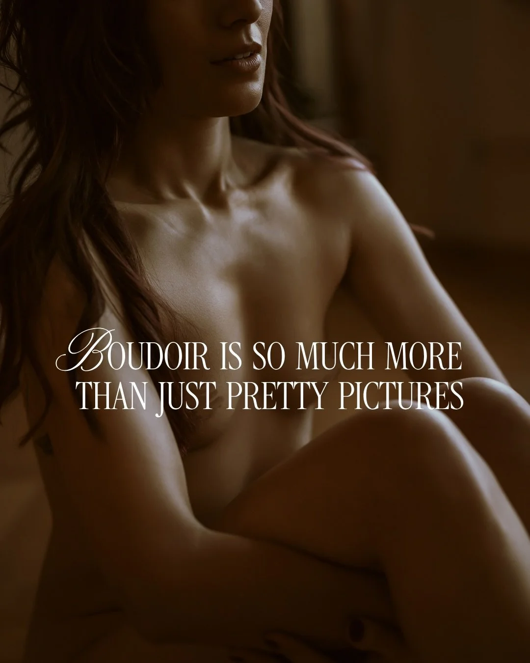 I see this phrase thrown around by almost every b0udoir photographer. 

&ldquo;It&rsquo;s more than pretty pictures&rdquo;

But why?

It goes deeper than pictures, because our idea of self goes deeper than the external. 

When we&rsquo;re taught our 