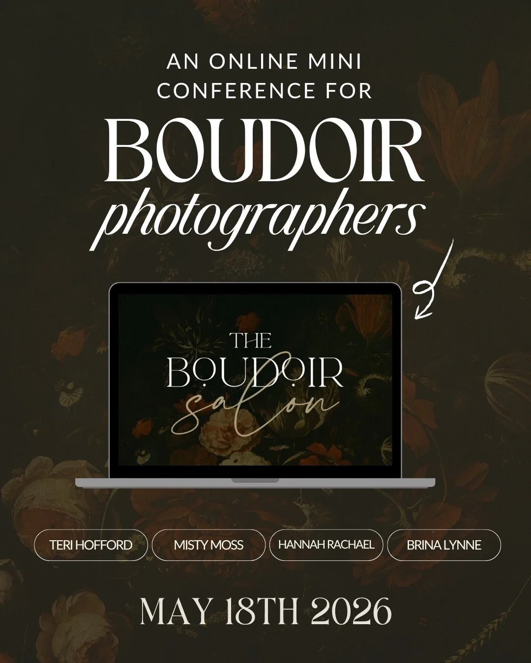🌹 join us for a day of online inspiration &amp; education🌹

May 18th from 12-4pm pst! 

What is the salon, you ask? 

It&rsquo;s an online mini conference, made intentionally to make b0udoir education more accessible than traditional conferences. 
