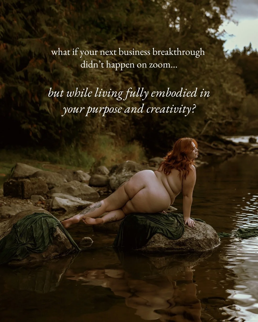 The retreat for soul led creatives + boudoir photographers 💚

❕ONLY ONE SPOT LEFT! 

Your business needs play, whimsy, creativity, and stepping outside your comfort zone. Yes &mdash; it needs the strategy too, but for as much as you strategize and t