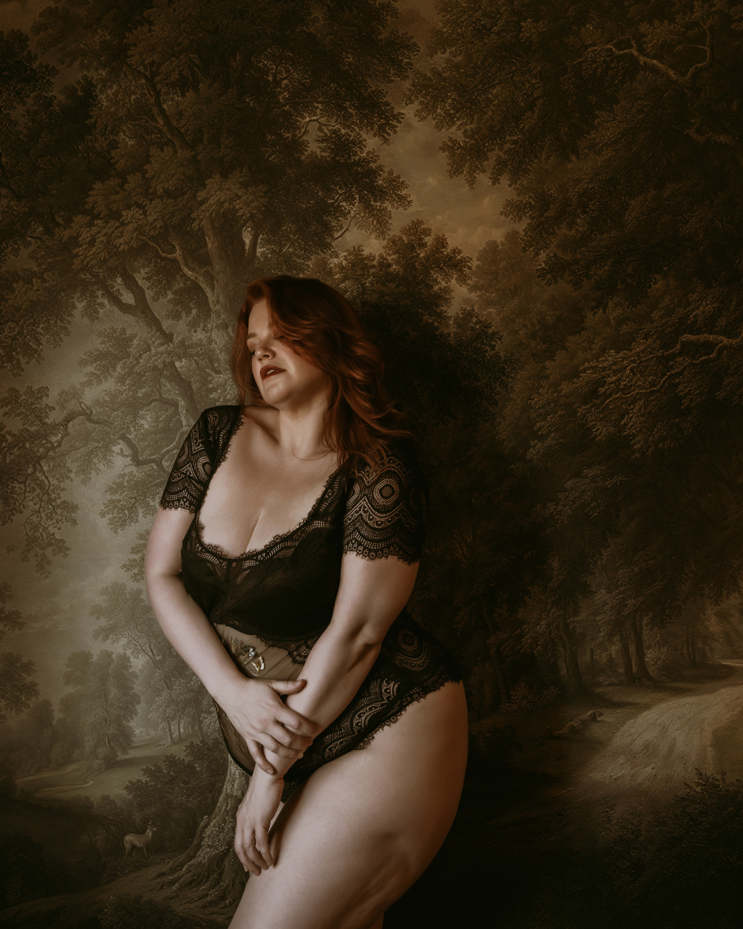 Vancouver Boudoir Session - Renaissance Forest