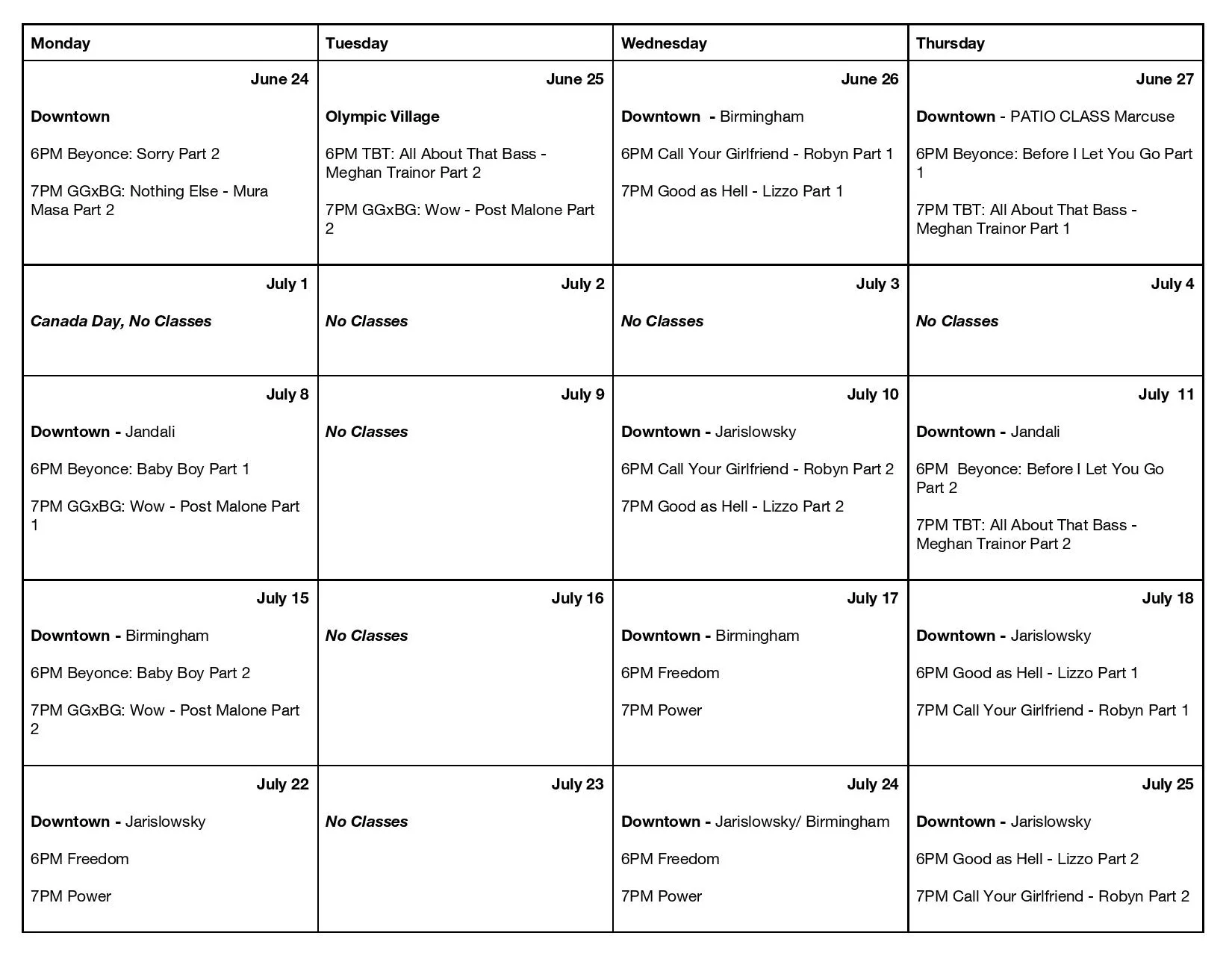 After this schedule, we’ll be moving into our new studio at 16 East 5th Ave in Vancouver. Please visit Formation Studio for more information. Thank you for joining us at RSVP 33!