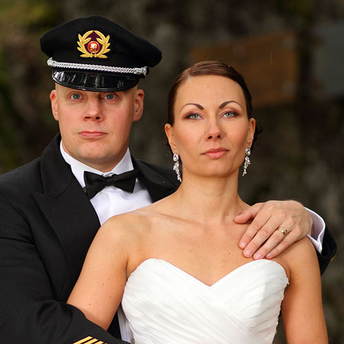Wedding picture, wedding portrait. Photographer Janne Laaksonen, Riihimäki