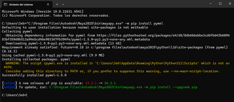  How to install PyMel for Maya 2024, 2025 and later (SIMPLE) (Updated to Motiv 