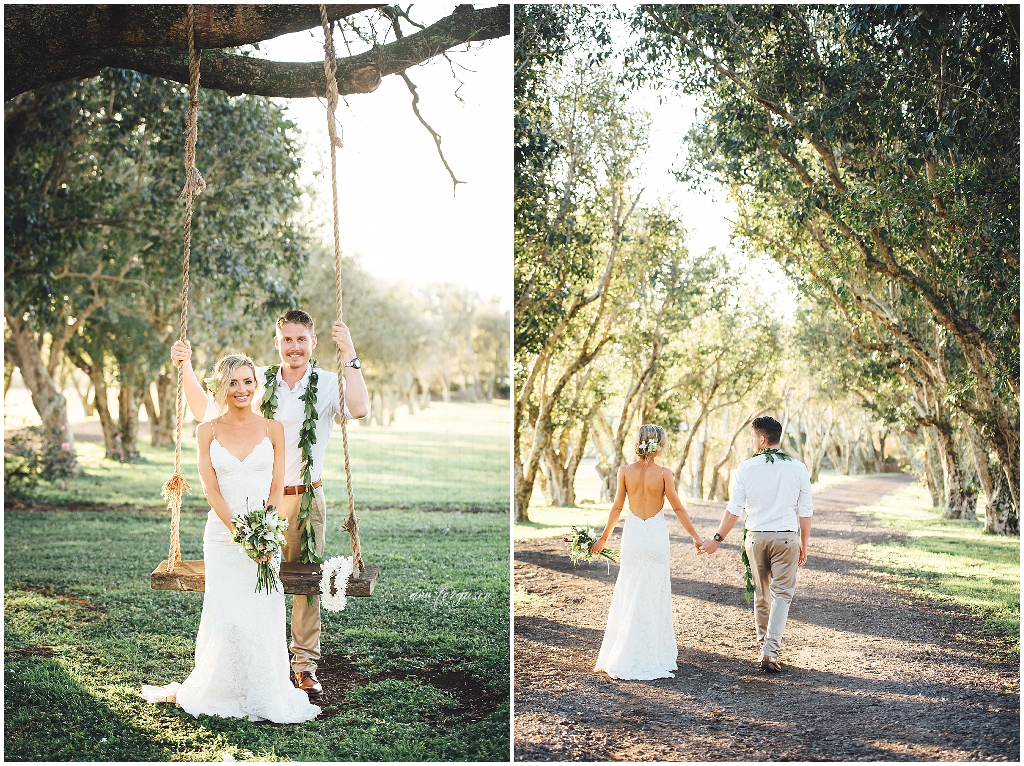 big island sunset wedding