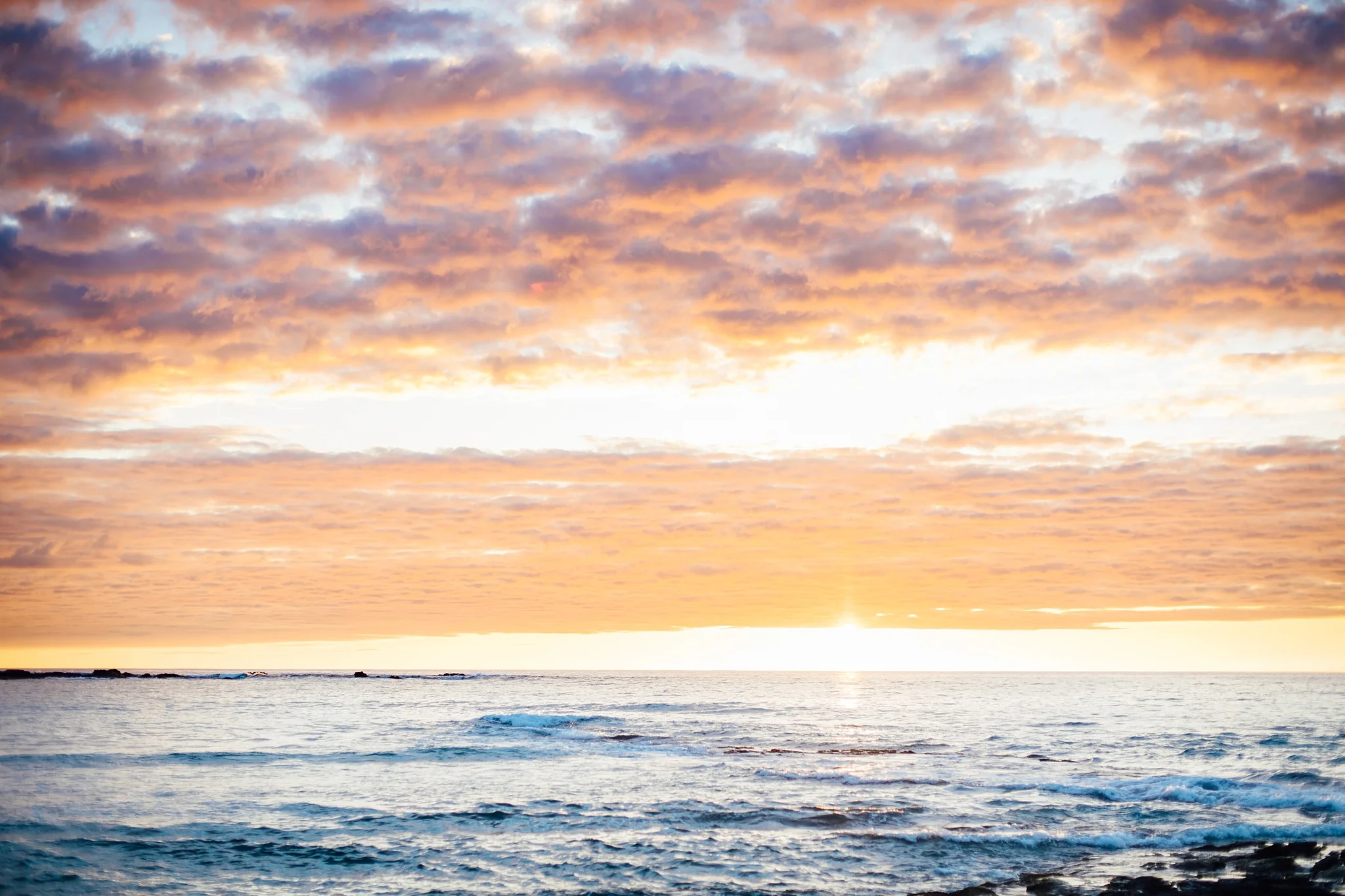 Stunning Big Island Sunset on a wedding day