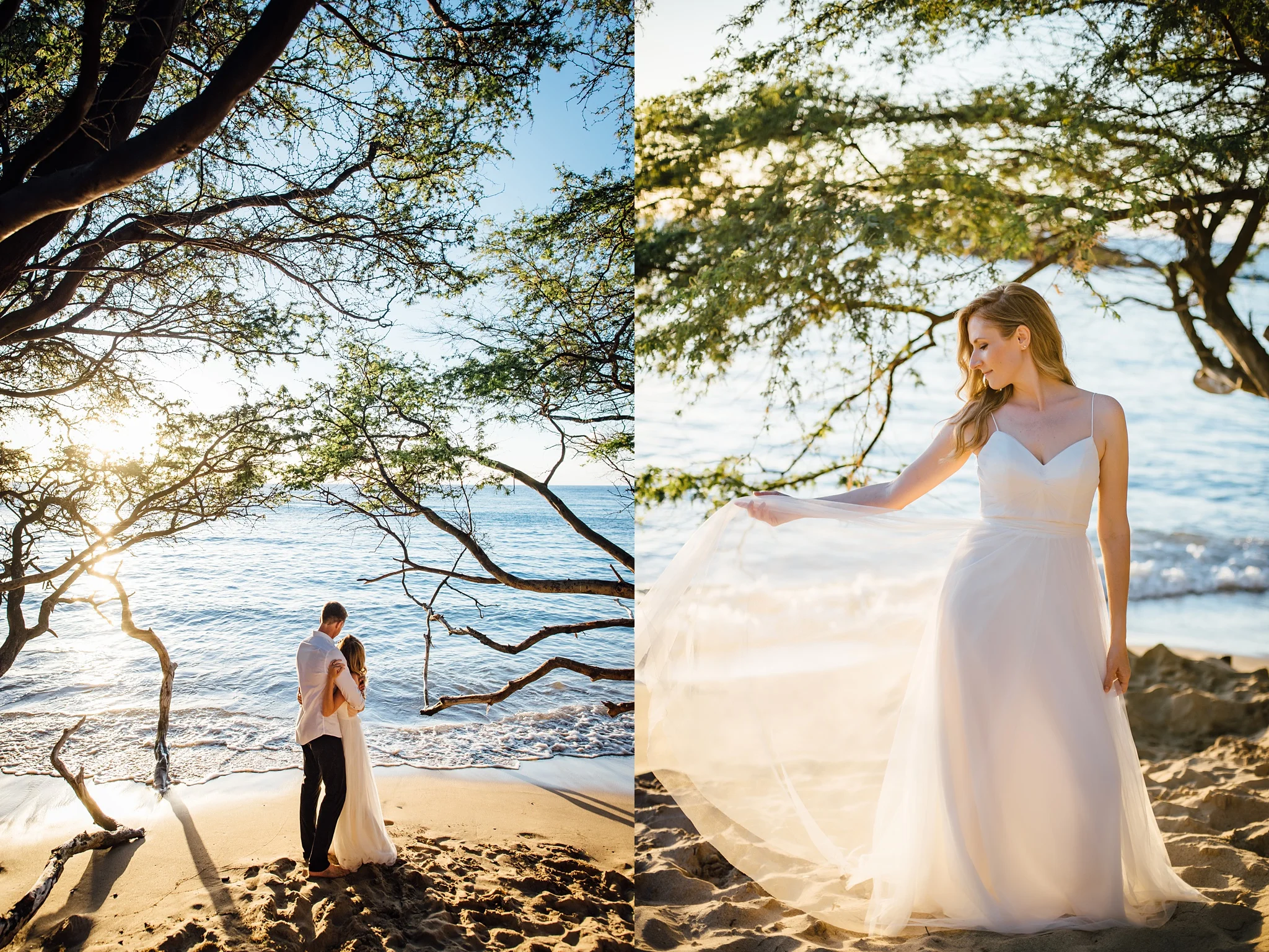 bridal portraits during a hawaii elopement