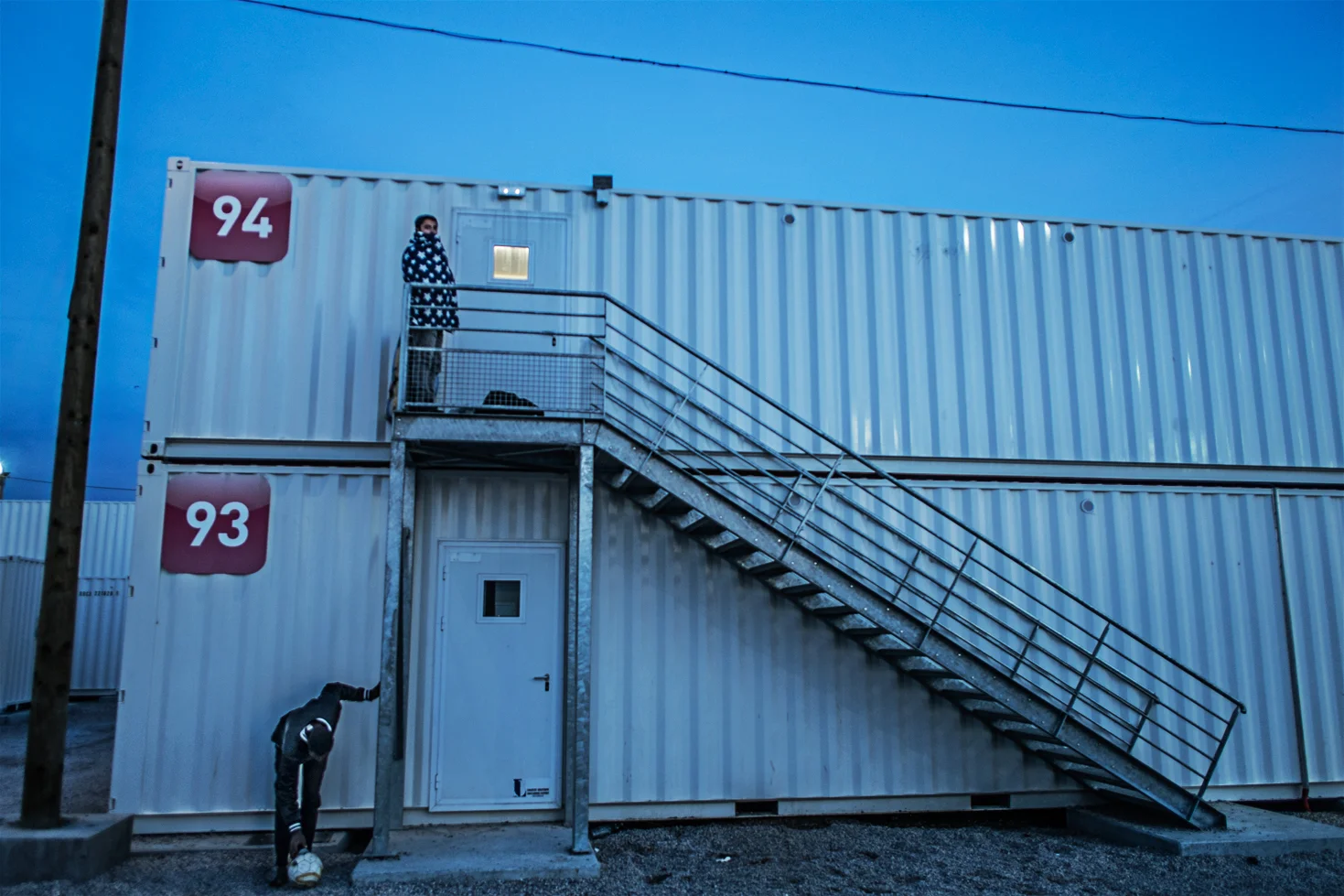 Each containers are numbered to keep a certain organisation and track of each individual living inside.