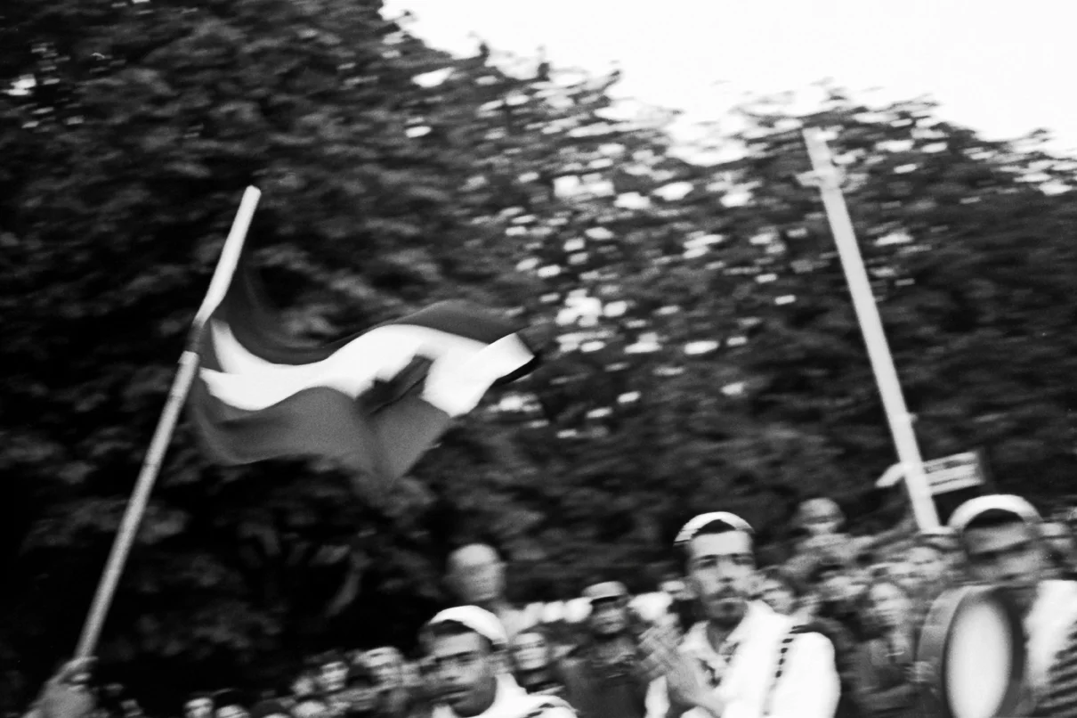 Palestinian flag as a reminder of their country and culture.