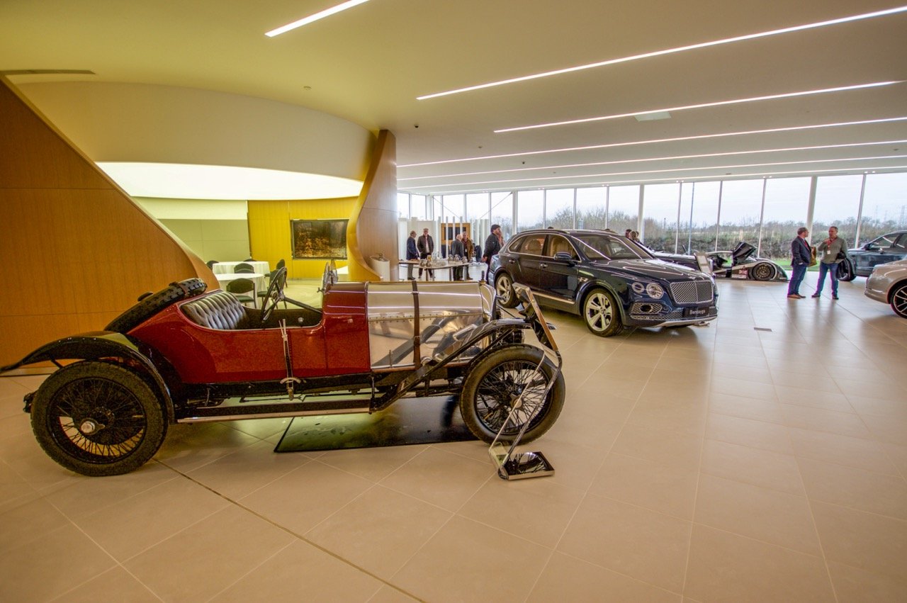 Inside the Bentley showroom