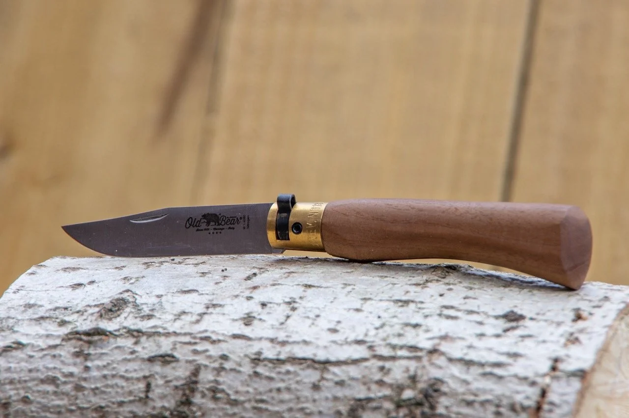 Antonini Old Bear Walnut Stainless Folding Knife