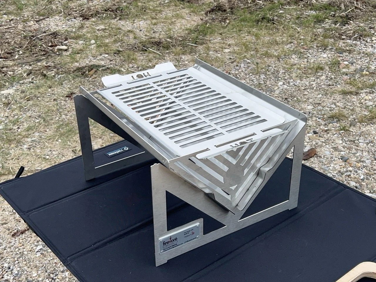FireCamper Fire Pit and BBQ from Fire Brand Green Heat