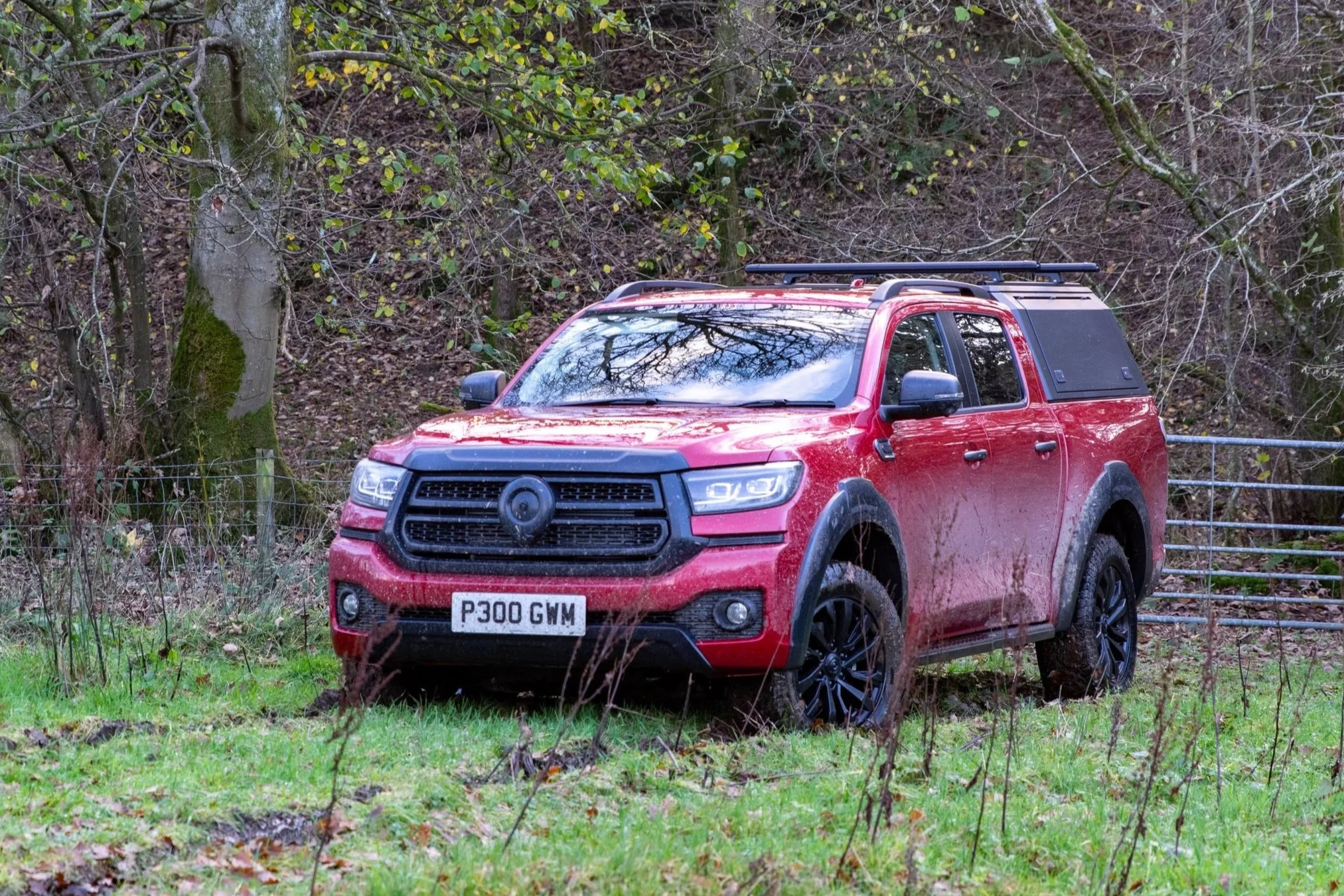 Red GWM POER300 in a field