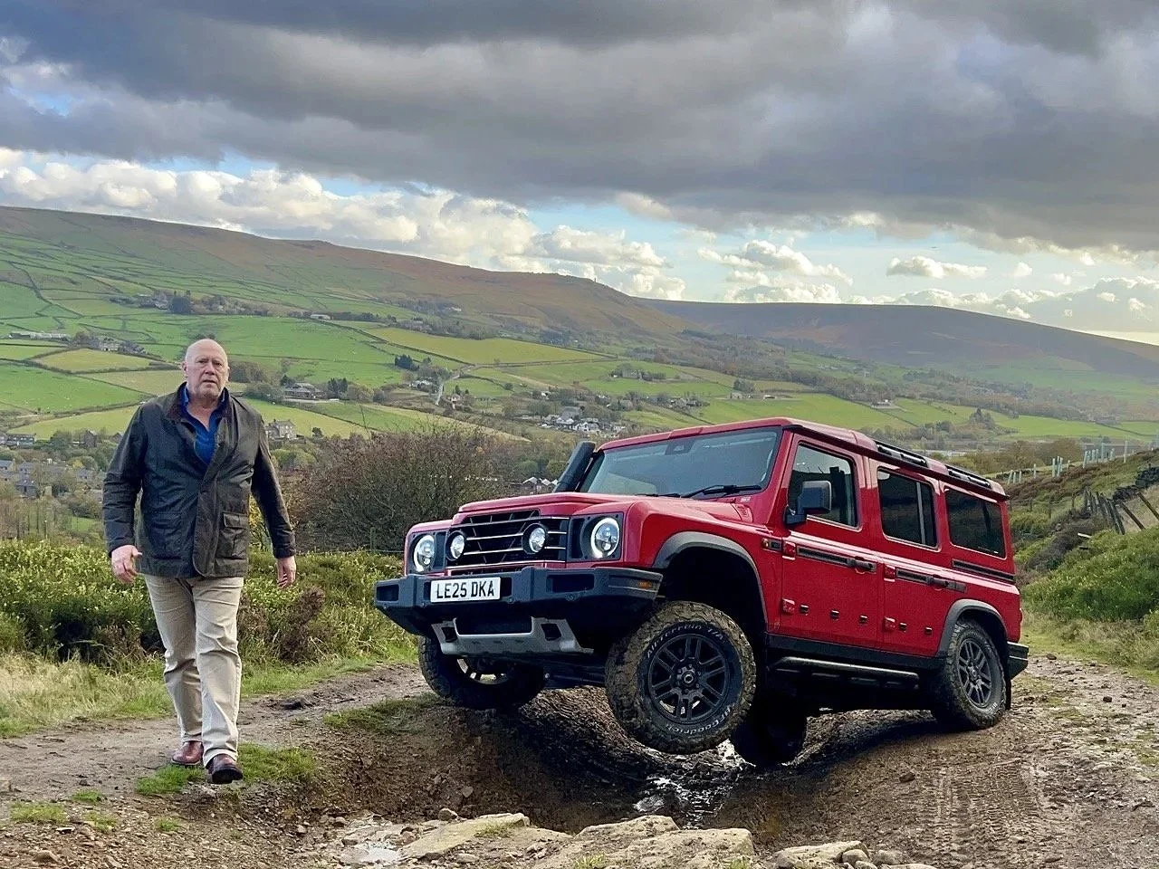 INEOS Grenadier in Devil's Red - The Mud Life