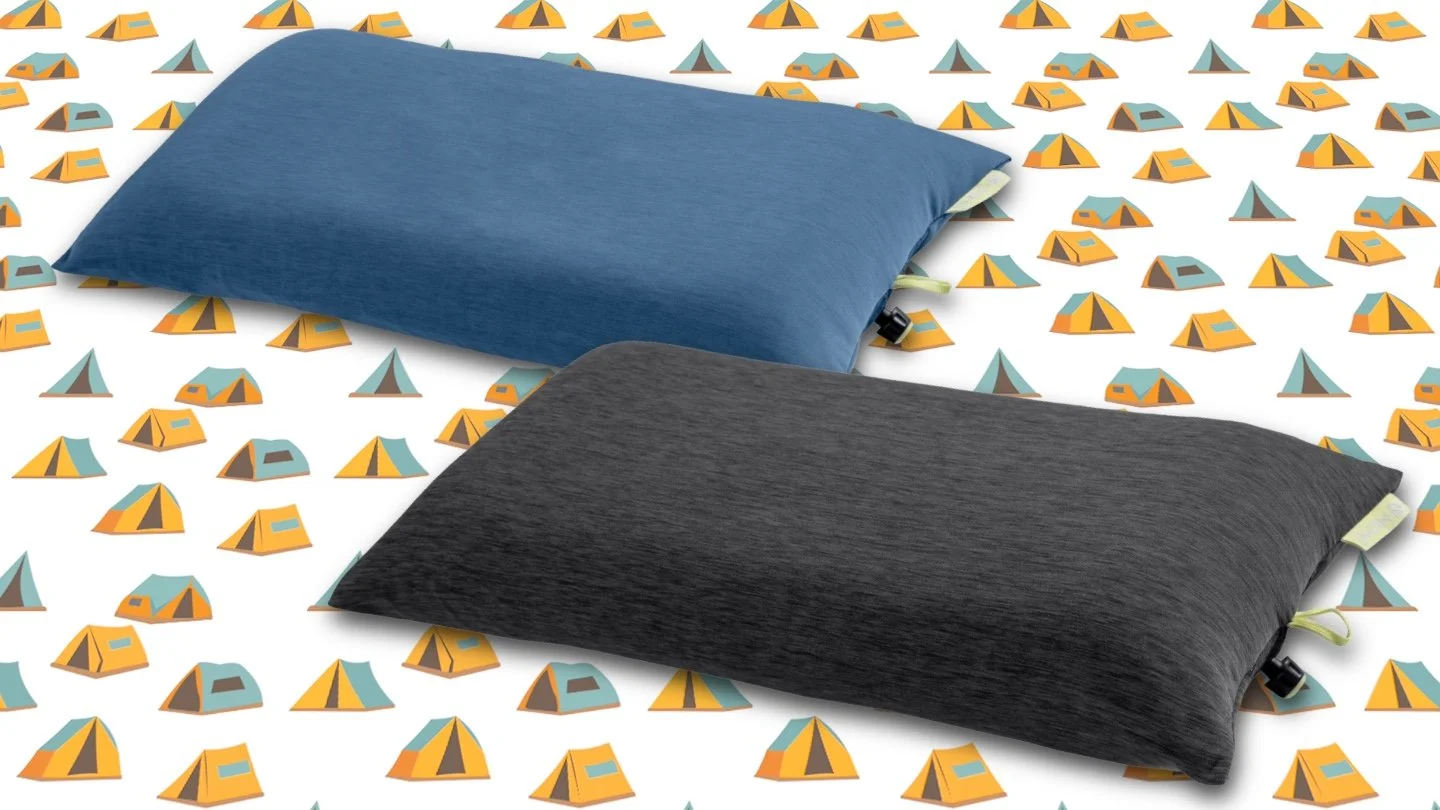 The 2 colours of Nemo Fillo Elite Wide Ultralight Backpacking Pillow