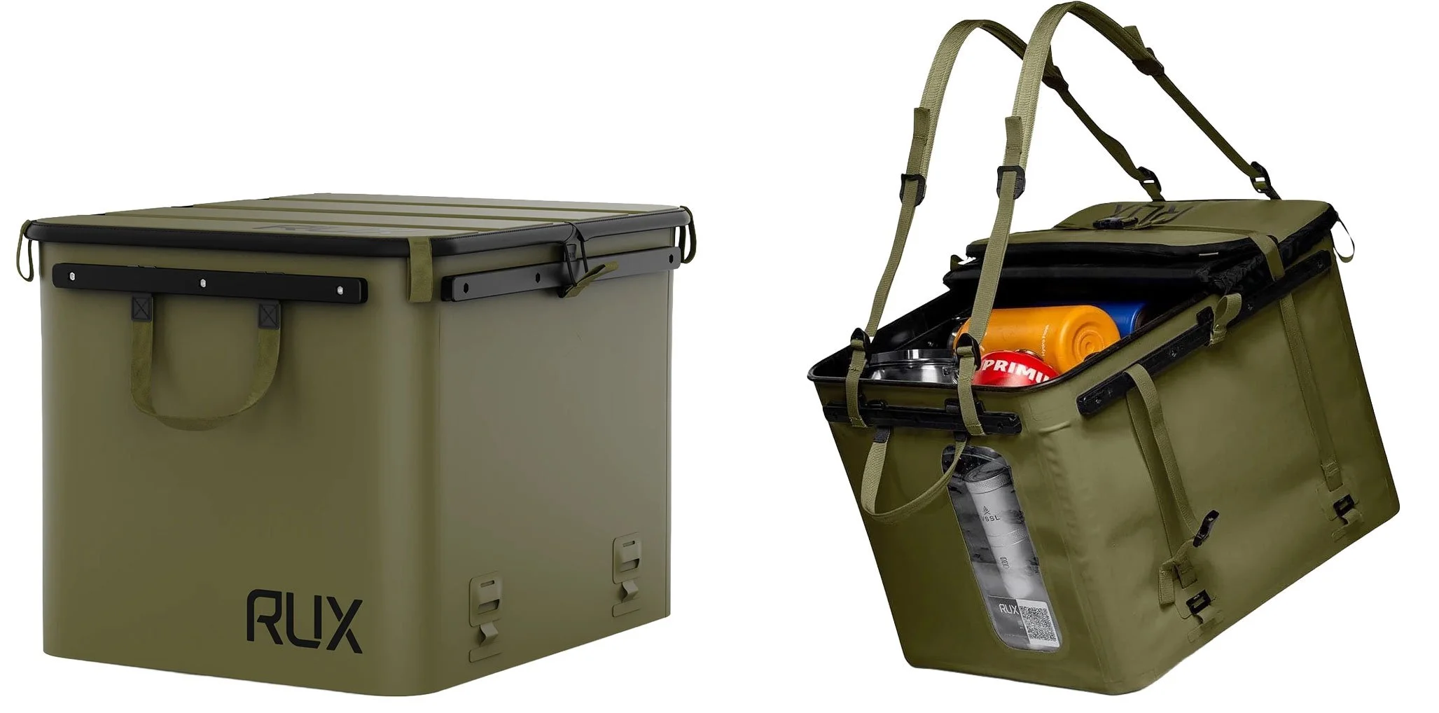 2 RUX 70 litre boxes