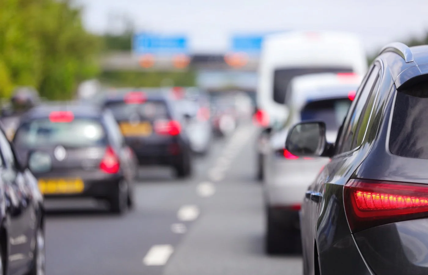 General cars in traffic