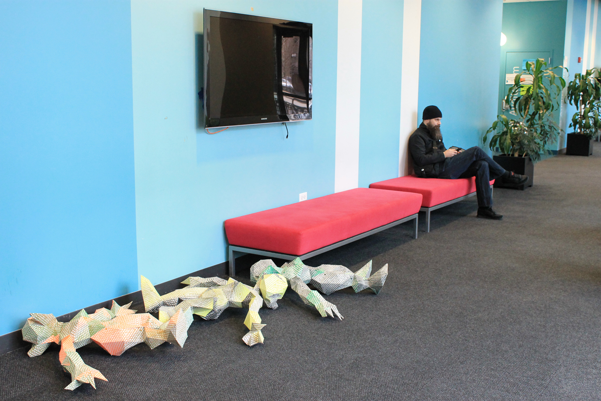 Fail -or- death points at the Interactive Arts and Media building, Columbia College (Chicago, IL).