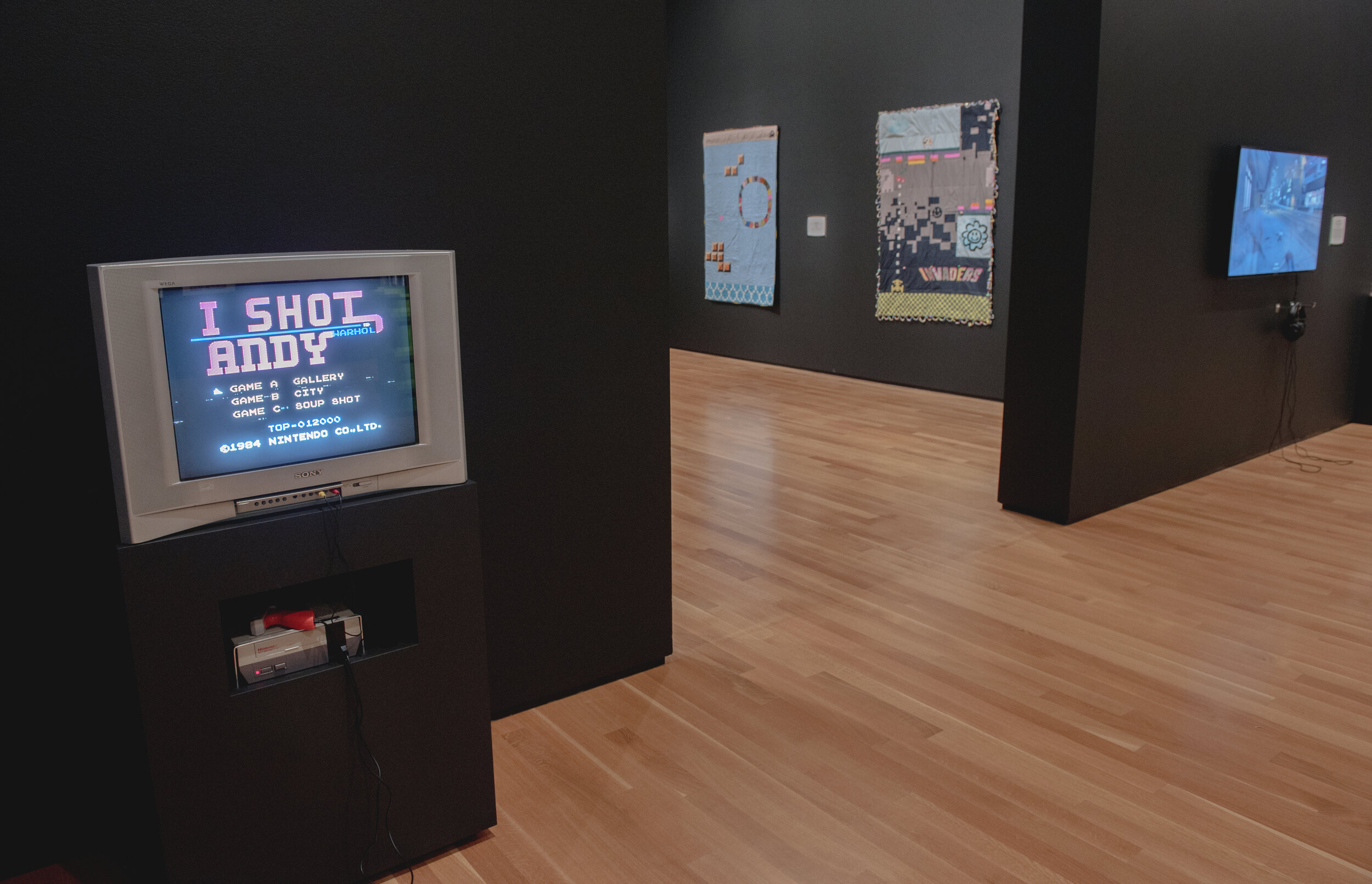 Installation view of Open World