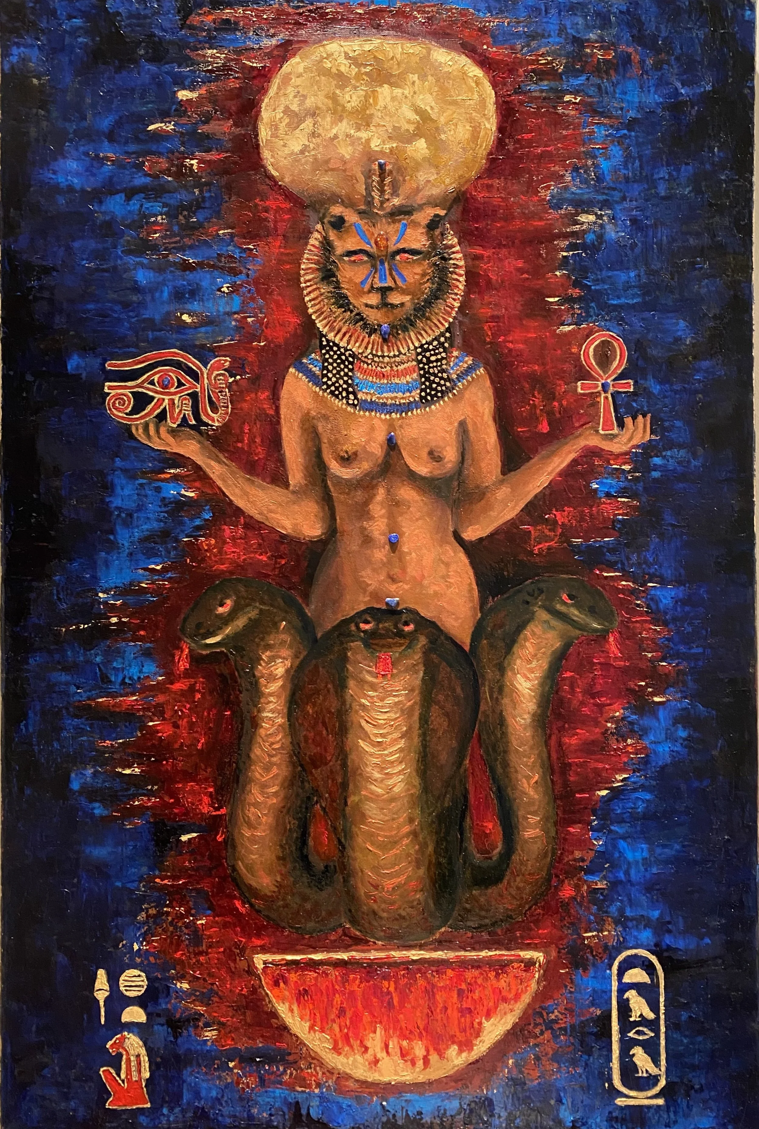   Sekhmet - Original SOLD - 
  Oils on canvas 