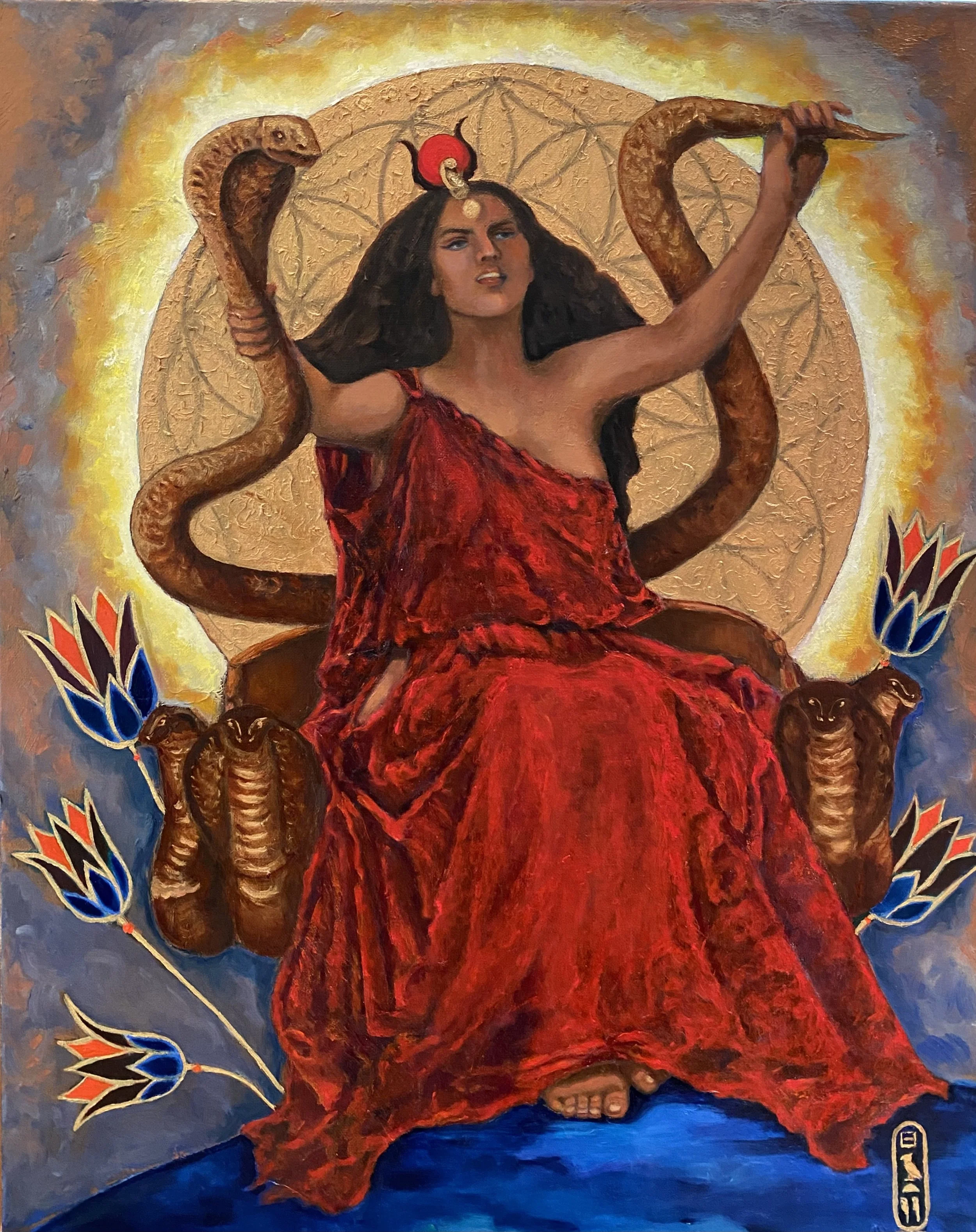   Hathor - 
  Oils on canvas 