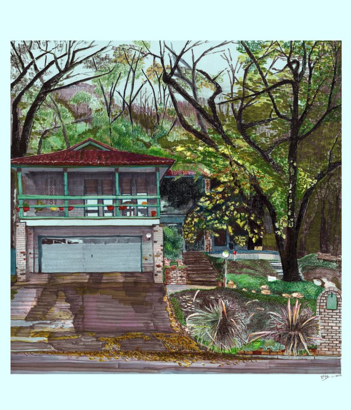 Finished drawing: House after the Rain