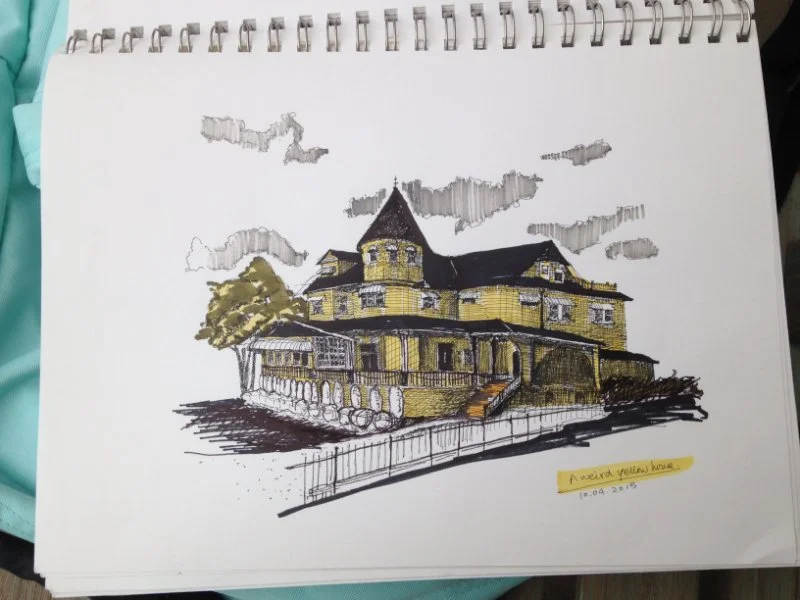 House portrait, a sketch