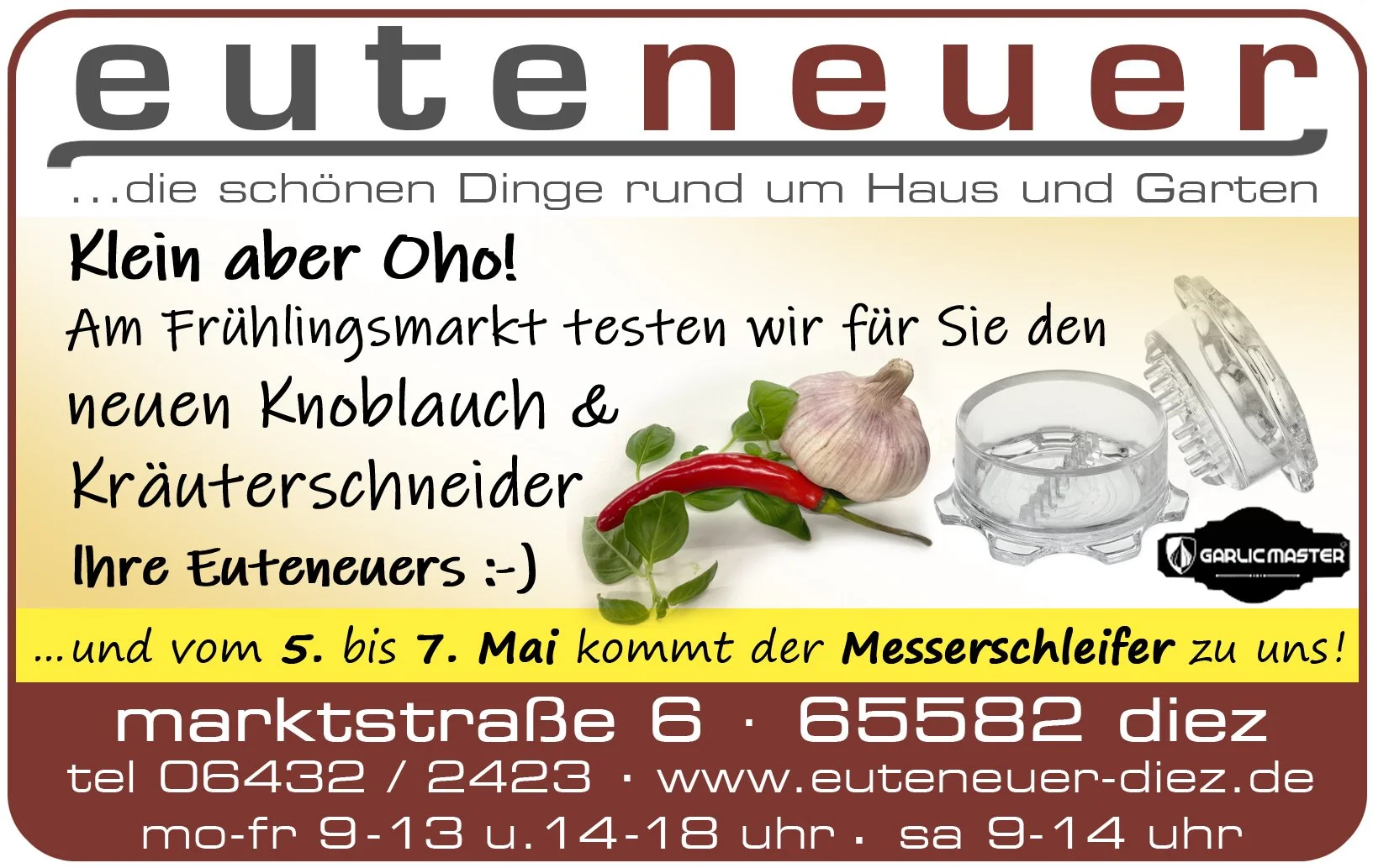 19.04. FRÜHLINGSMARKT und VERKAUFSOFFENER SONNTAG