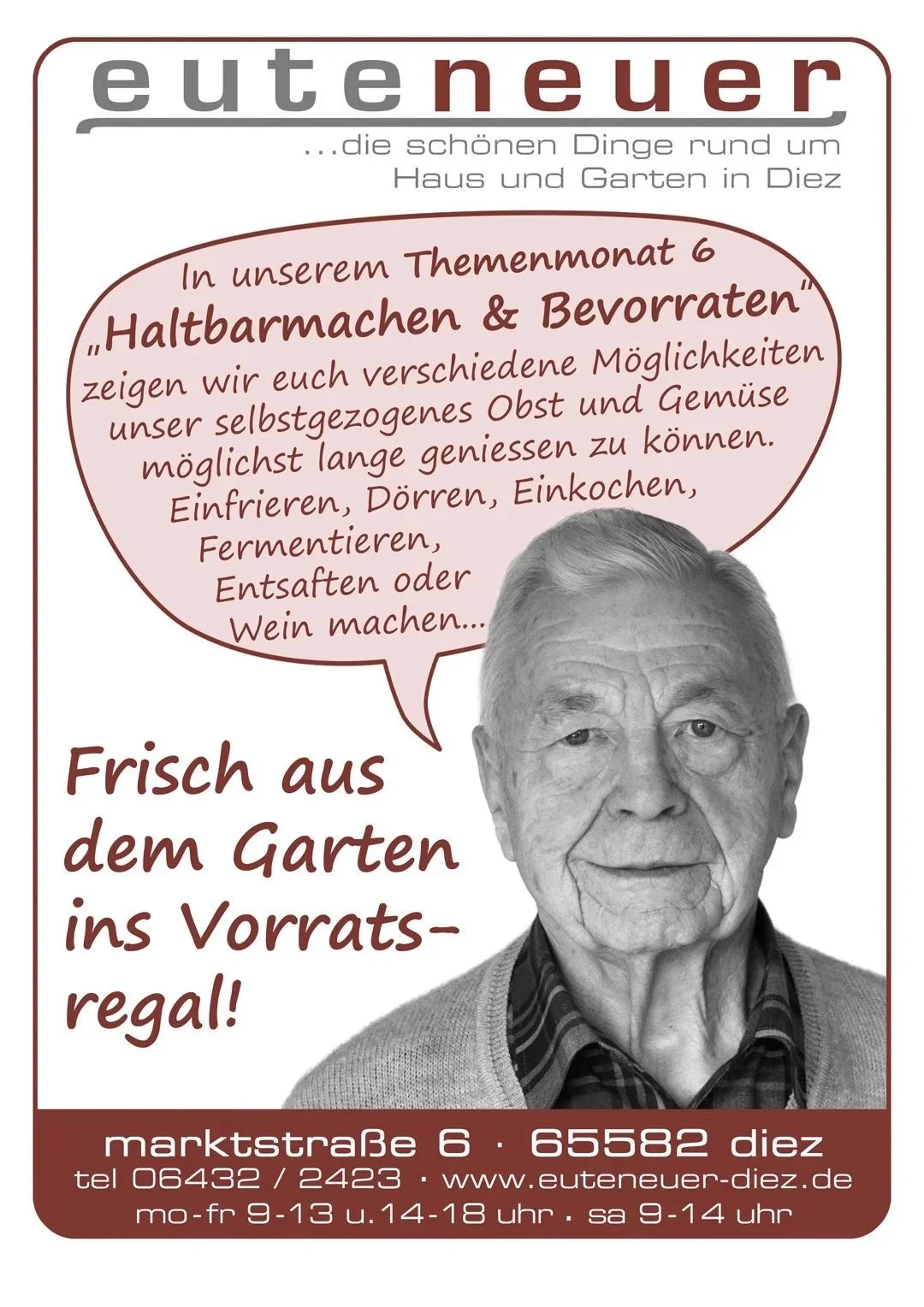 Themenmonat Juni: HALTBARMACHEN UND BEVORRATEN