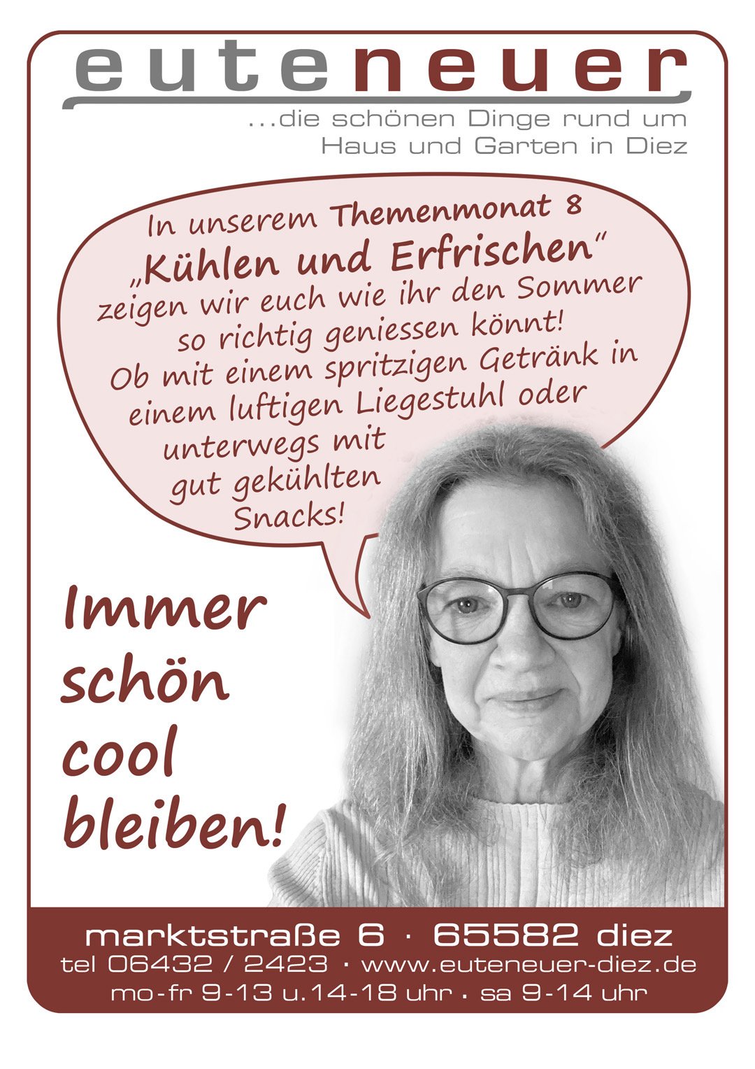 Themenmonat August: KÜHLEN UND ERFRISCHEN
