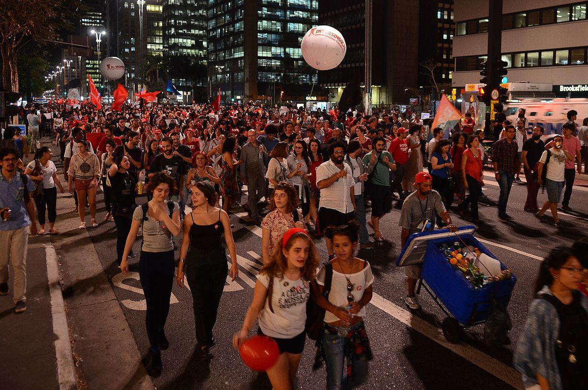 Protest against Brazilian President Michel Temer