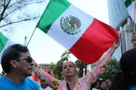 Protest against Donald Trump, Mexico City, 2017
