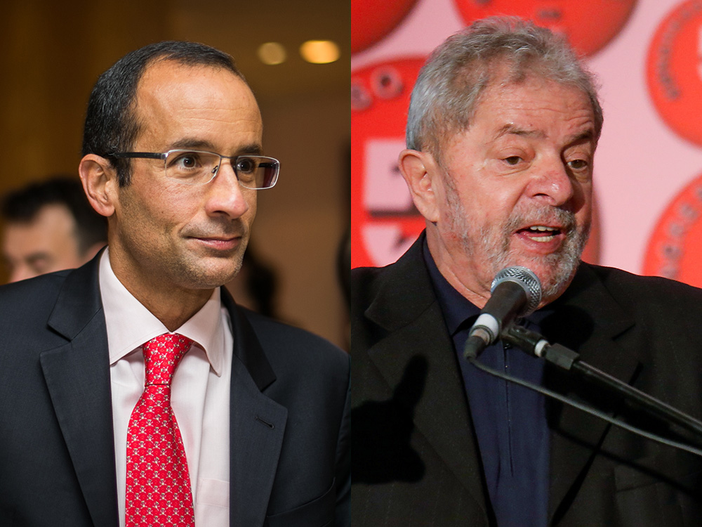 Brazilian contruction entrepreneur Marcelo Odebrcht and former president Lula