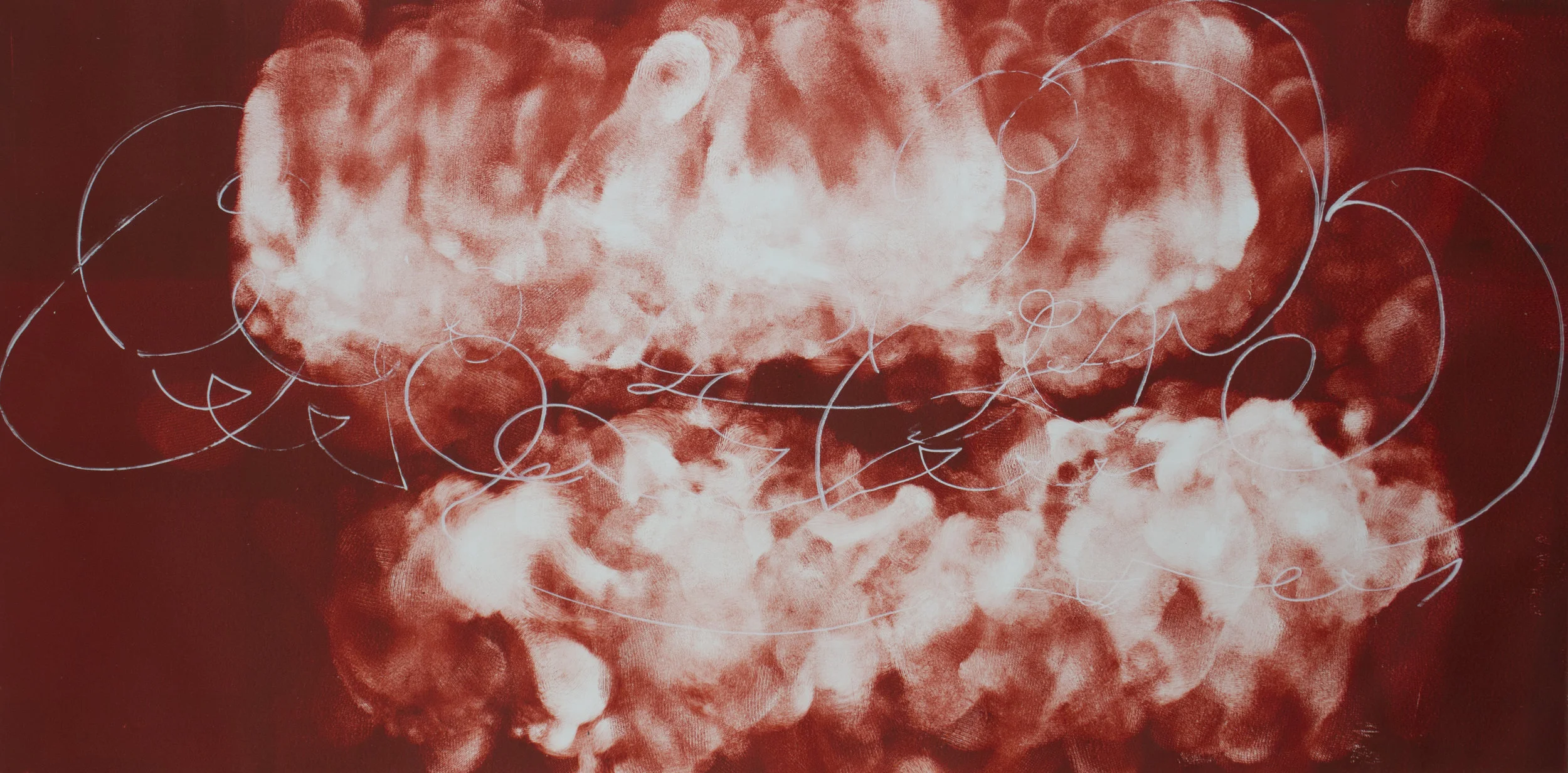  Bachata   | &nbsp; 36in x 56in | Monoprint and Silkscreen | 2016  