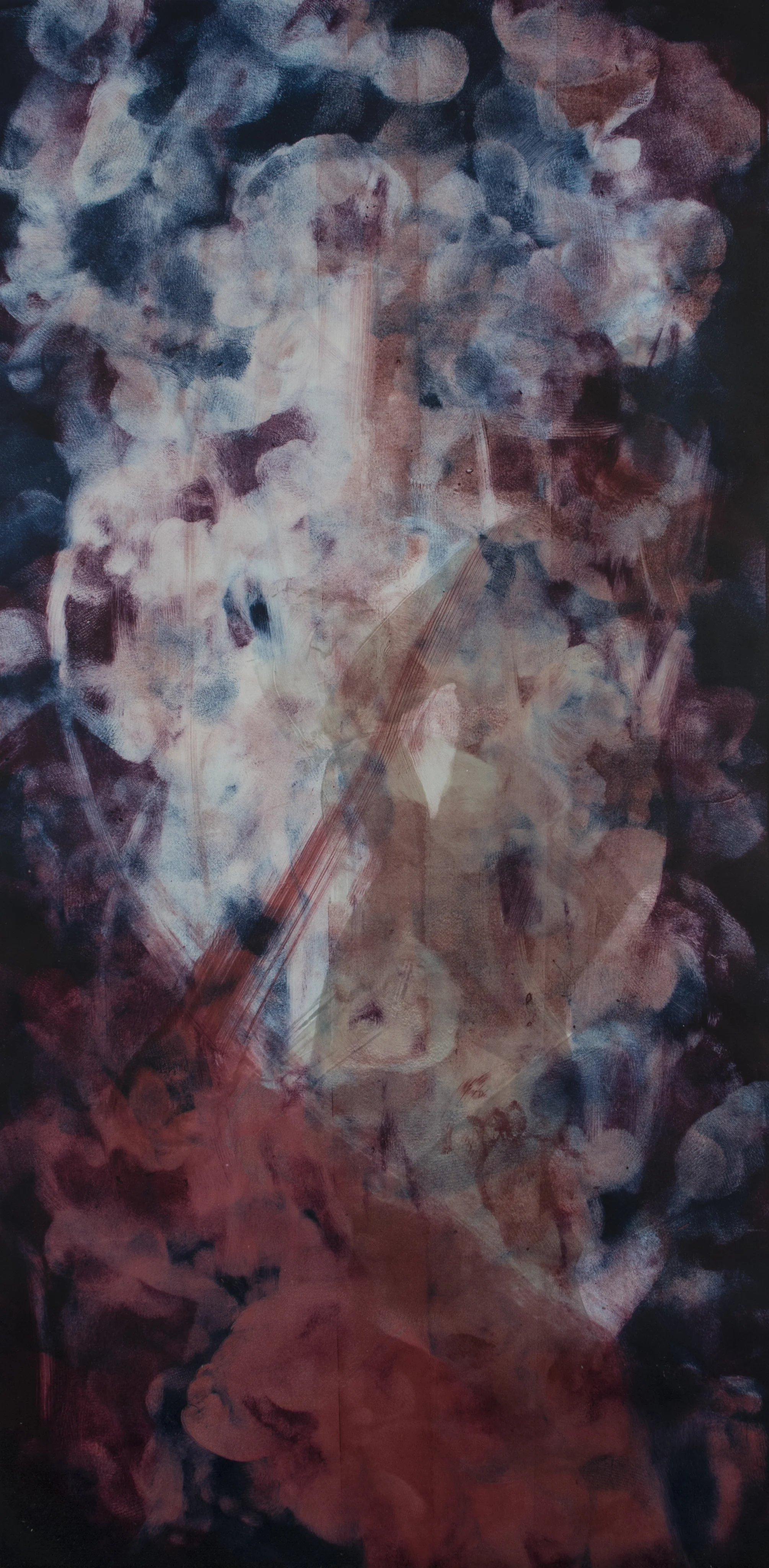  Blues | 36 × 52 | monoprint | 2026 