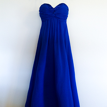 Dress - Royal Blue Chiffon