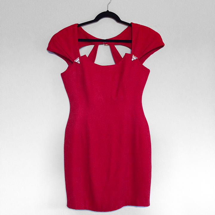 Dress - Red Crepe