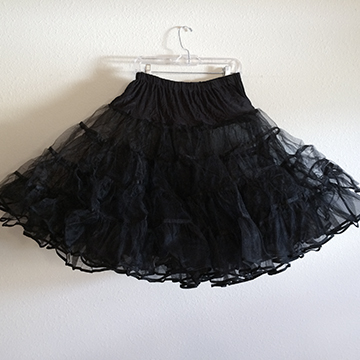 Skirt - Black Petticoat