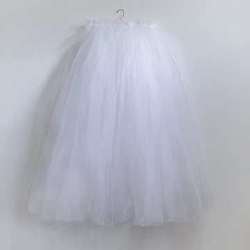 Skirt - White Tulle