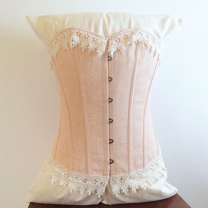 Corset - Pink Brocade