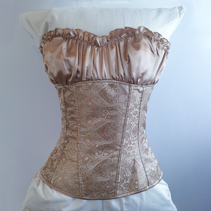 Corset - Champagne Satin (Small)