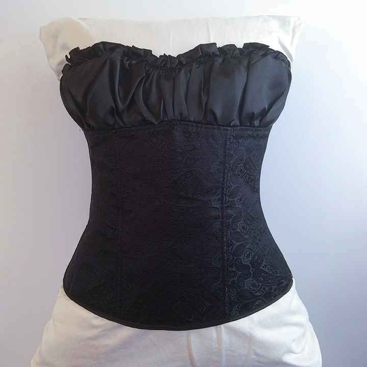 Corset - Black Satin