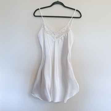 Boudoir - White Satin Chemise