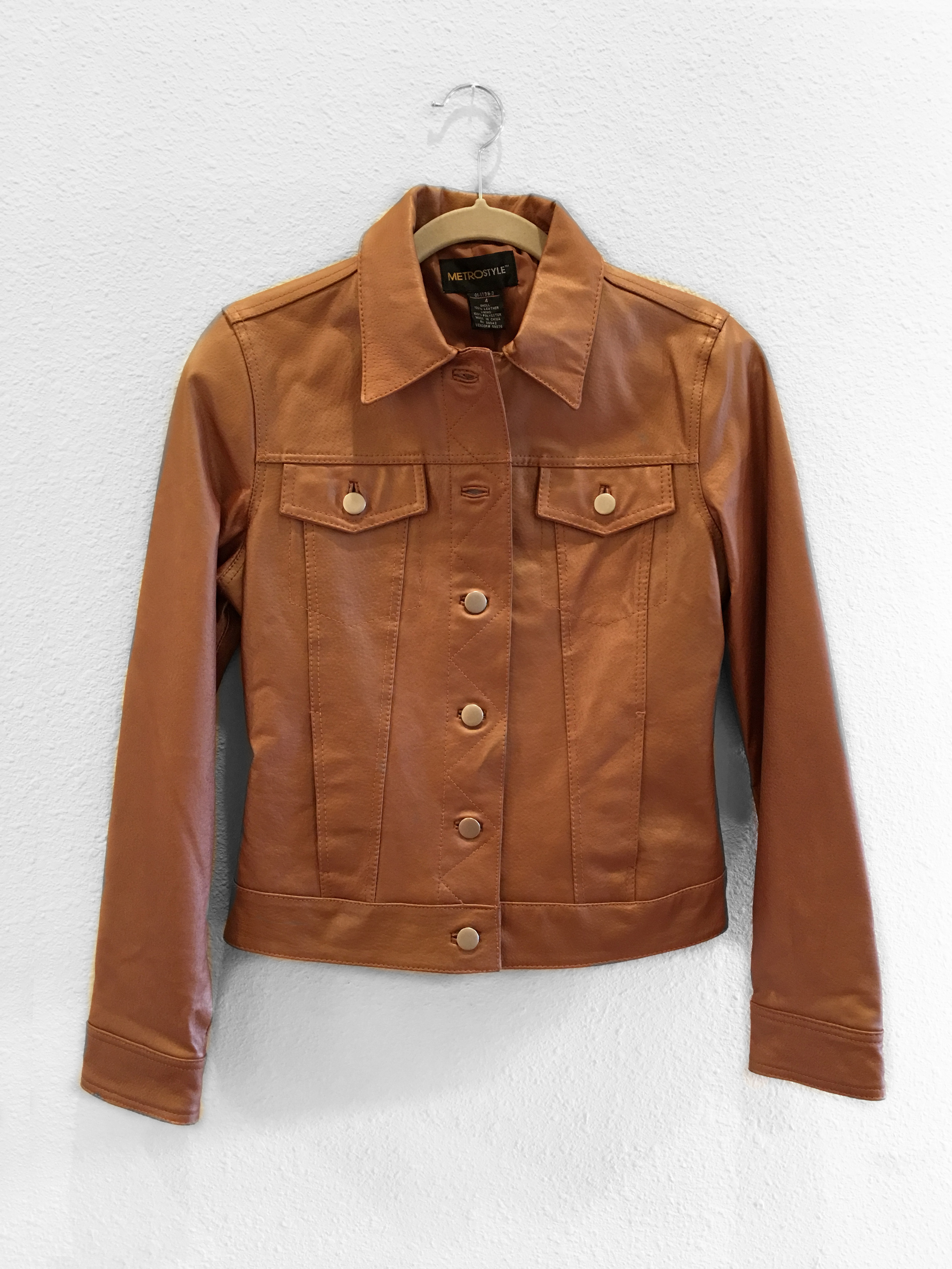 Jacket - Metallic Bronze Leather