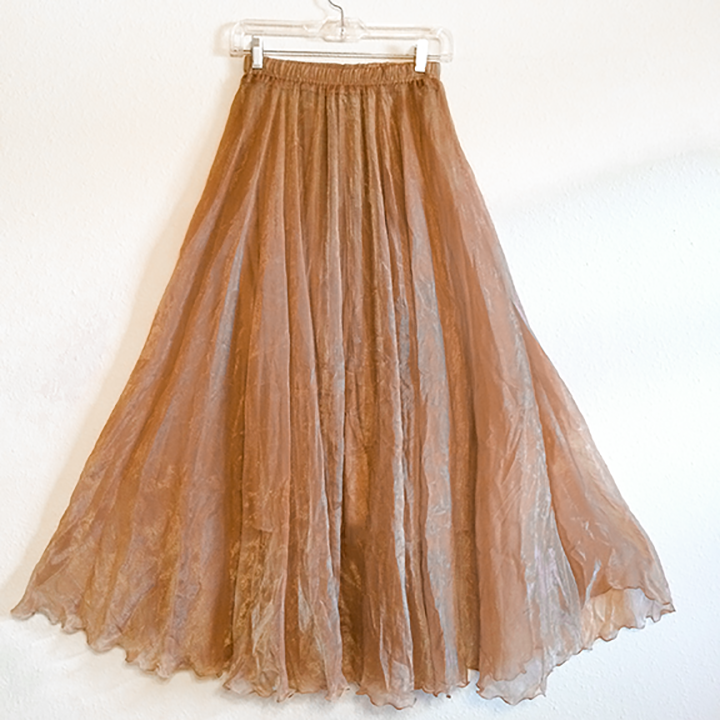 Skirt - Gold Crepe