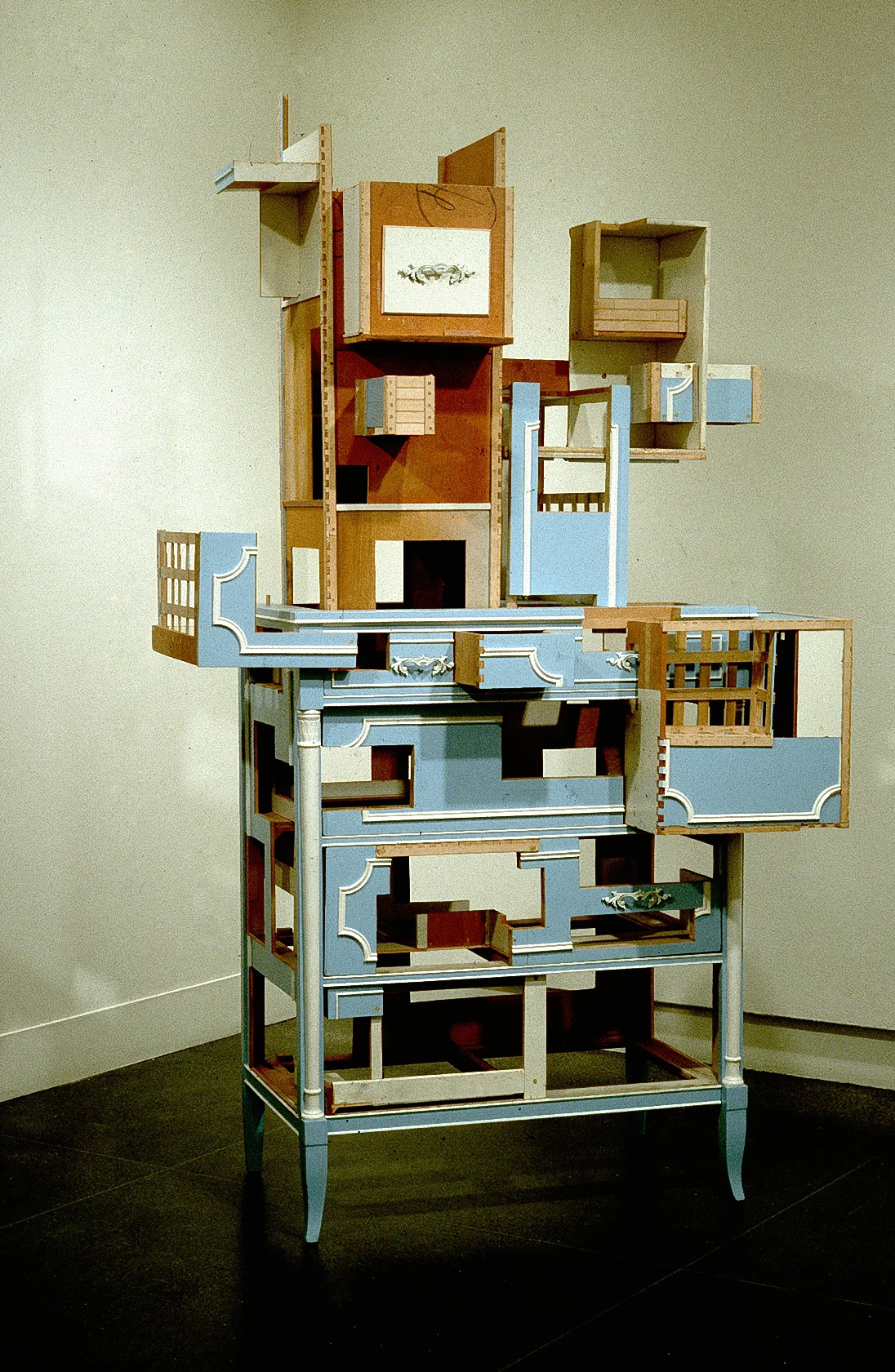 Collector, 1998, wooden dresser, 86x48x27"