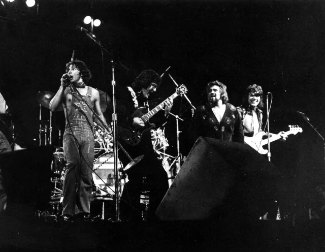 Stampeders perform with Wolfman Jack 1972