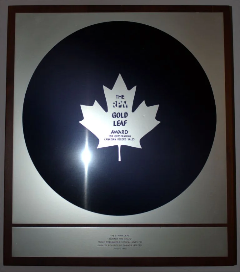 Gold Leaf Award for "Against The Grain" 1972